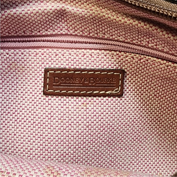 Dooney & Bourke Signature Anniversary Canvas & Leather Hobo Bag Like New - Picture 13 of 15
